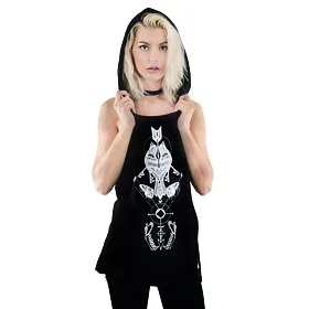 TOO FAST BIRDSEYE Černá L